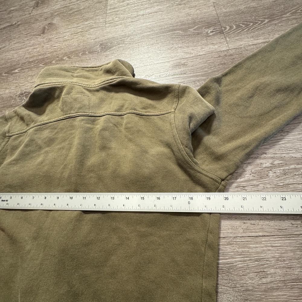 Prana Jacket Womens Medium Green‎ Tori Button Up Fleece Knit Sweater 100% Cotton - Picture 9 of 9